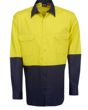 C81 Hi Vis 155 GSM Cotton Twill Shirts